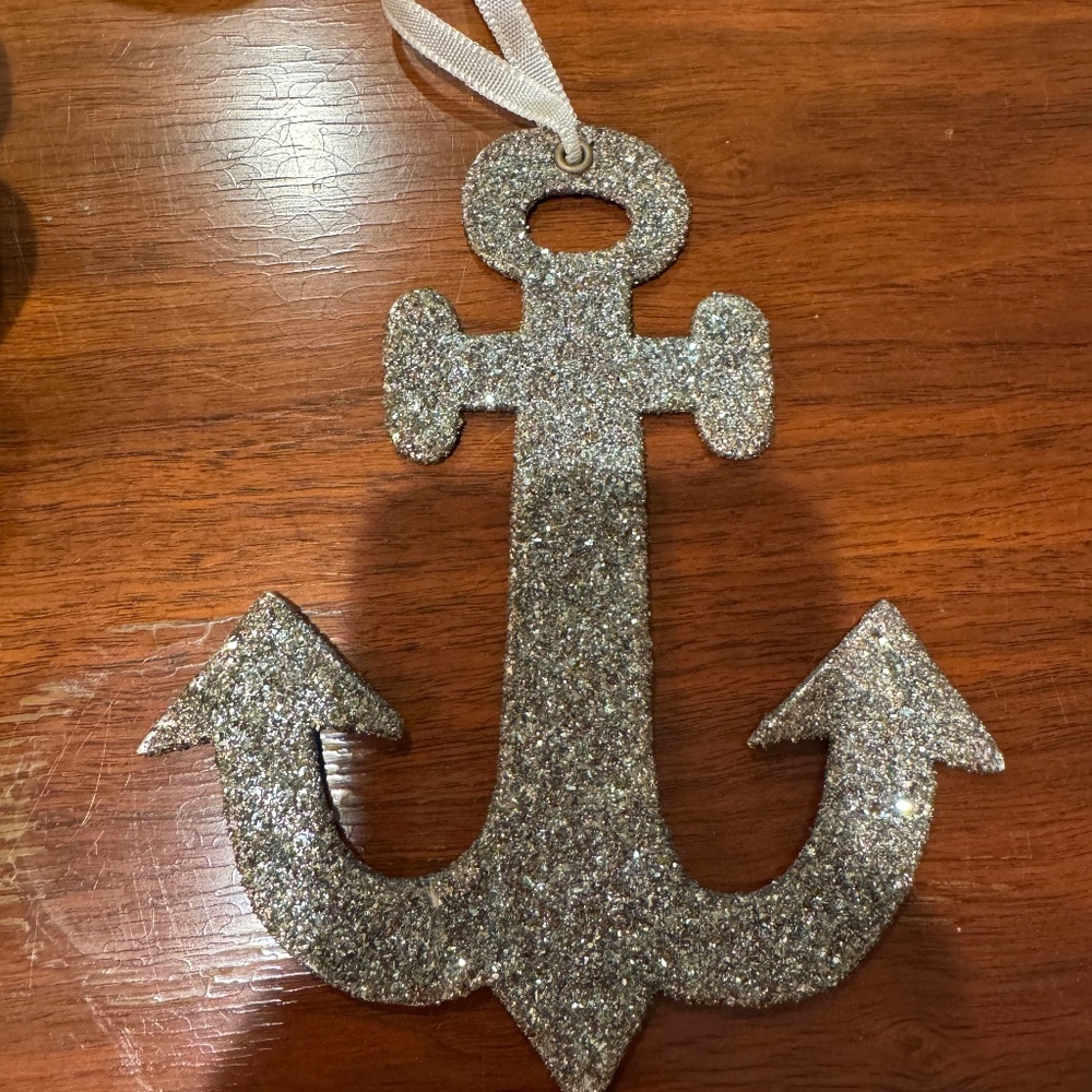 Pottery Barn Germany Glitter Anchor